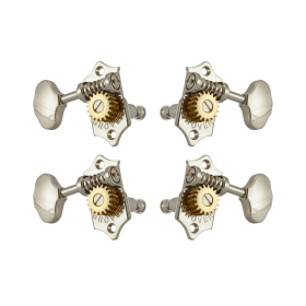 Grover Sta-Tite 18.1 Gear Ratio U98-18 Series Ukulele Pegs Nickel Set 2+2 