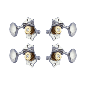 Grover Sta-Tite 18.1 Gear Ratio U99-18 Series Ukulele Pegs Chrome Set 2+2