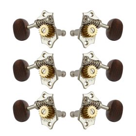 Grover Sta-Tite 18:1 Vertical 97 Series Nickel Set 3 + 3 - Rosewood Buttons