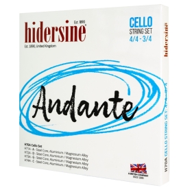 Hidersine Andante Cello String SET 4/4 - 3/4