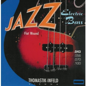 Thomastik Jazz Bass Strings SET. Flatwound. 4 String. Gauge 43-100