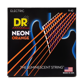 DR Strings Hi-Def Neon Orange Electric Light