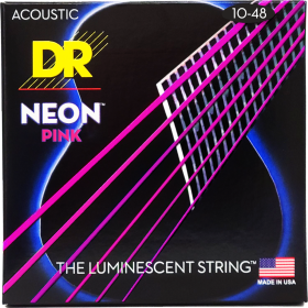 DR Strings Hi-Def Neon Pink Acoustic Extra Light