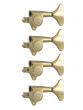 Grover Mini Bass 144 Series Gold Set 4-In-Line