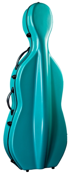 Hidersine Cello Case Fibreglass Light Green