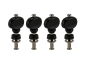 Grover Champion 2 Series Nickel Ukulele Set 4 - Black Buttons