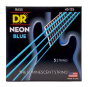 DR Strings Hi-Def Neon Blue Bass Medium 5 String