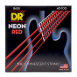 DR Strings Hi-Def Neon Red Bass Light