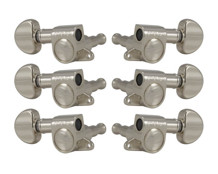 Grover Mini Rotomatics 205 Series Nickel Set 3+3