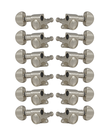 Grover Mini Rotomatics 205 Series Nickel Set 6+6