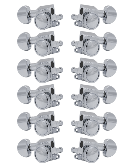 Grover Mid-Size Roto-Grip Locking Rotomatics 505 Series Chrome Set 6+6