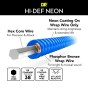 DR Strings Hi-Def Neon Blue Acoustic Light