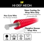 DR Strings Hi-Def Neon Red Acoustic Custom Light