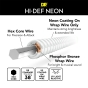 DR Strings Hi-Def Neon White Acoustic Light