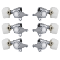 Grover Original Milk Bottle Style Rotomatics Chrome 120V Series Set 3+3 - Pearloid Buttons