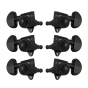 Grover Roto-Grip Locking Rotomatics Black Chrome Set 3+3
