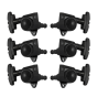 Grover Roto-Grip Locking Rotomatics 509 Series Black Chrome Set 3+3 - 3 Step Button