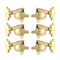 Grover Roto-Grip Locking Rotomatics 509 Series Gold Set 3+3 - 3 Step Button