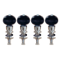 Grover Champion #75 Banjo Nickel Pegs Set of 4 - Black Buttons