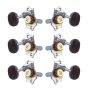 Grover Sta-Tite 18:1 Horizontal 97 Series Chrome Set 3+3 - Rosewood Buttons