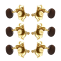 Grover Sta-Tite 18:1 Vertical 97 Series Gold Set 3 + 3 - Rosewood Buttons