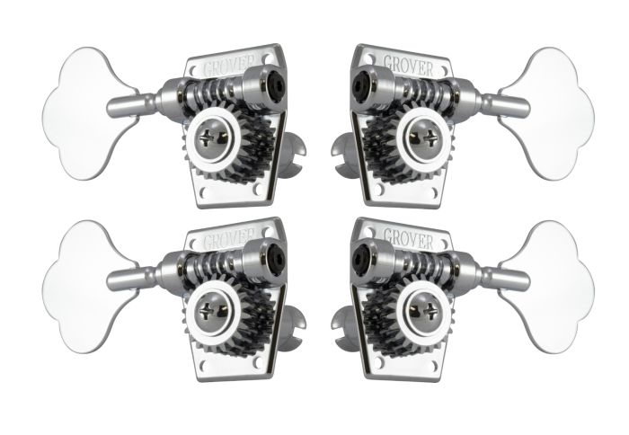 Grover Vintage Bass Chrome Set 2 + 2