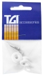TGI Guitar Strap Buttons White Plastic Pack of 2