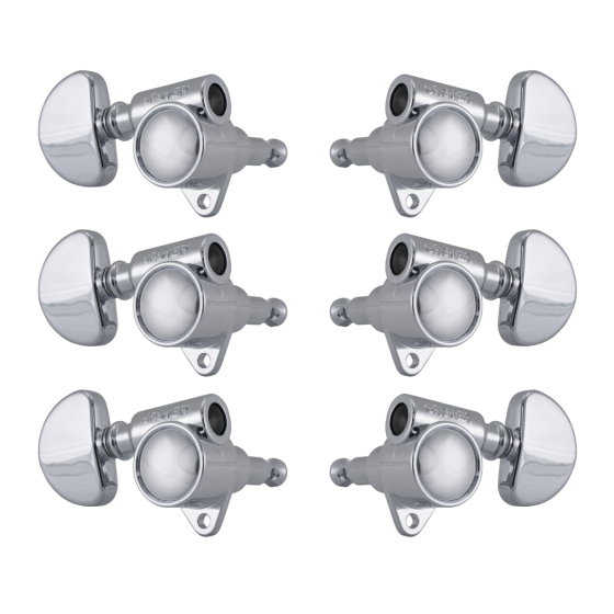 Grover Original Milk Bottle Style Rotomatics 102V Series Chrome Set 3+3 