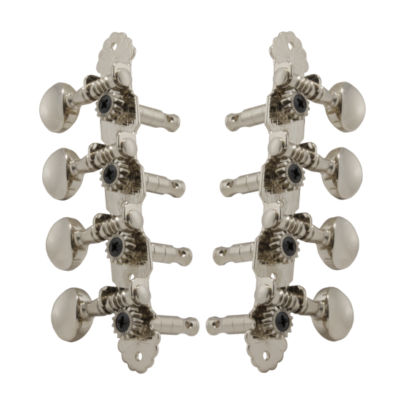 Grover Sta-Tite Mandolin 304 Series Nickel Set 4+4 On Plate