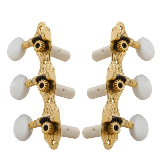 Grover Deluxe 306 Series Classic Gold Set 3+3 On Plate