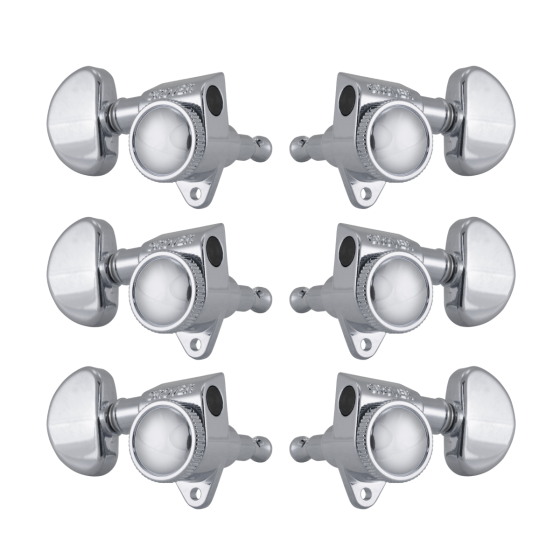 Grover Roto-Grip Locking Rotomatics Chrome Set 3+3