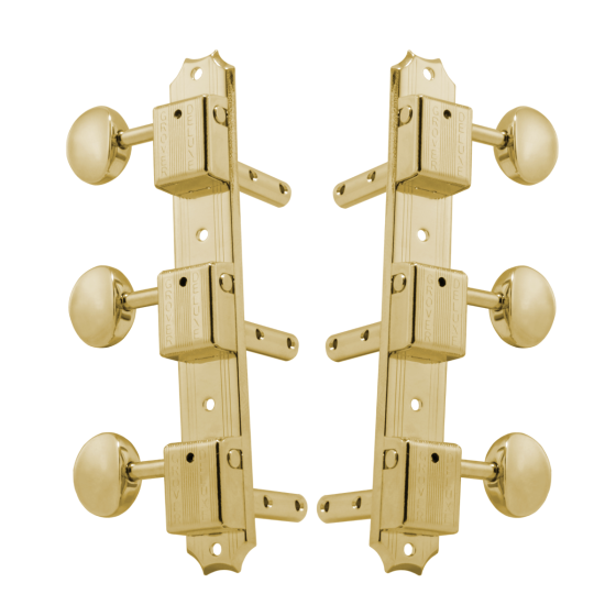 Grover Vintage 138 Series Horizontal Gold Set 3+3 On Plate