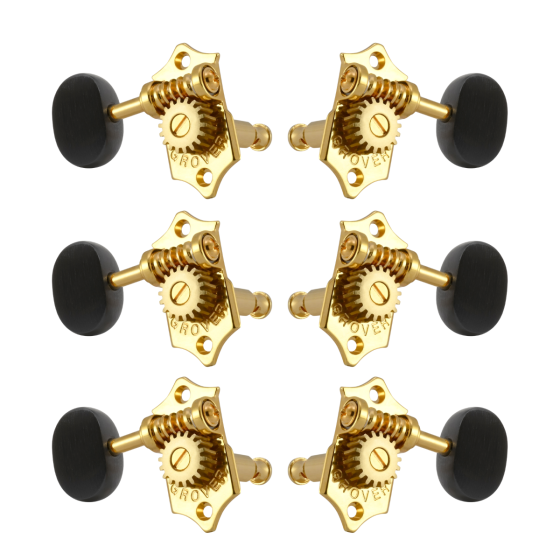 Grover Sta-Tite 18:1 Vertical 97 Series Gold Set 3 + 3 -  Buttons